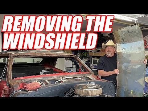 How To REMOVE CHROME WINDSHIELD TRIM and Remove Front Windshield Pontiac Firebird Camaro