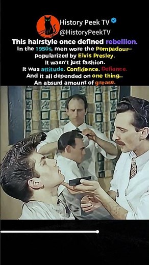 The Hairstyle That Defined 1950s Rebellion 🎸🕶️ #shorts