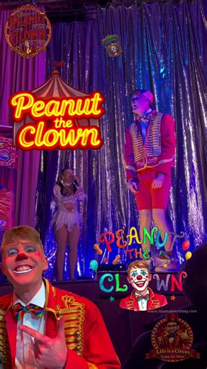 Peanut the Clown tells some of his best dad style jokes, Clowning around at Calipso’s Circus @Peanut The Clown 🤡 🥜 @Lala #circus #clown #clowningaround #dadjokes #itsastakesything