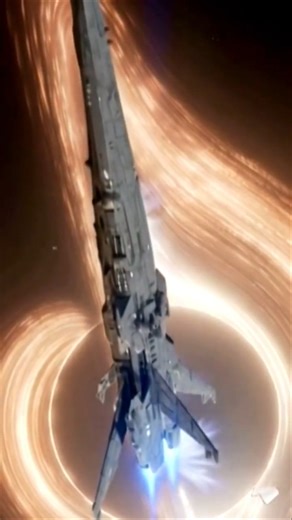 Space cruiser: Evacuation from LV-426 near a black hole #2025 #AI #animation #spaceship #black #hole