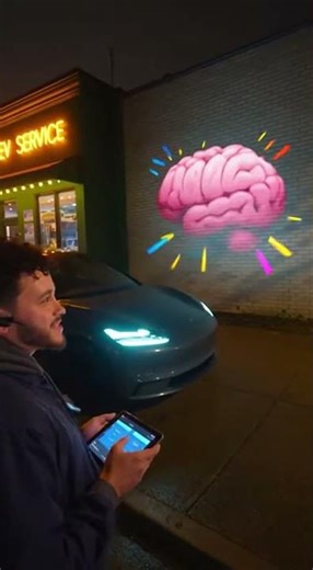 EV Emoji Cinema Lights Up the Night