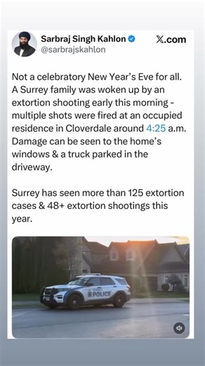 🚨Imagine waking up to BULLETS RIPPING THROUGH YOUR HOME. THAT’S LIFE IN NDP-RUN BC. 125 extortions. 48 shootings. JUST IN ONE BC CITY. This is the result of being SOFT ON CRIME. | Steve Kooner