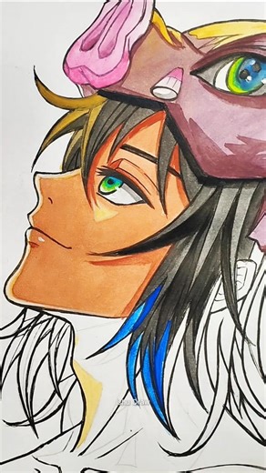 Inosuke Vibes 🐗🔥 #shorts #drawing #anime