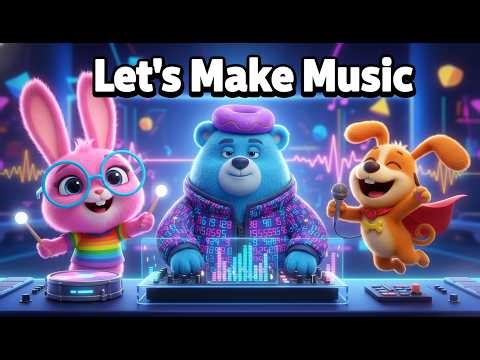 Let’s Make Music 🎶 | Fun Kids’ Music Song for Creativity & Rhythm Learning | Giggle Notes Ruby