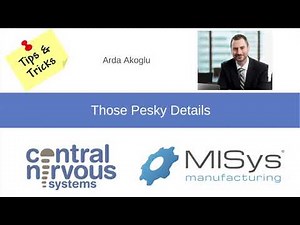 MISys Tips and Tricks - BOM Detail Import