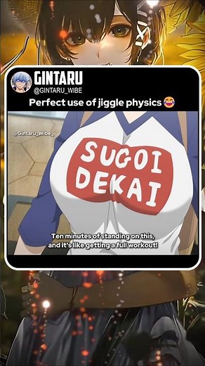 perfect use of jiggle physics 😅... #animeedit #anime