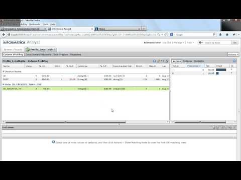 Informatica Analyst Tool: Adding a column profiling rule to a Column Profile