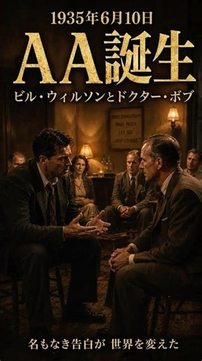 【1935年6月10日】酒をやめたい人たちの会、誕生｜アルコホーリクス・アノニマス