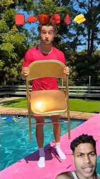 Gold chair hold him or not 🥶😱 #funny #challenge #topperguild #shorts #craziest