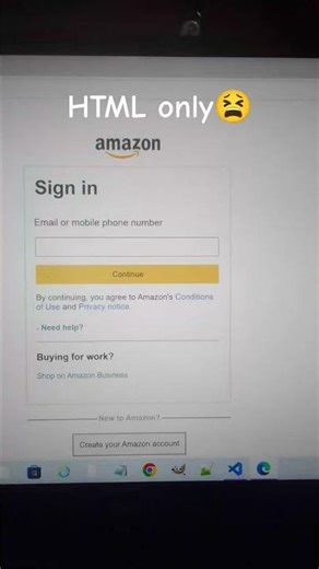 Amazon login page clone || Using HTML and CSS