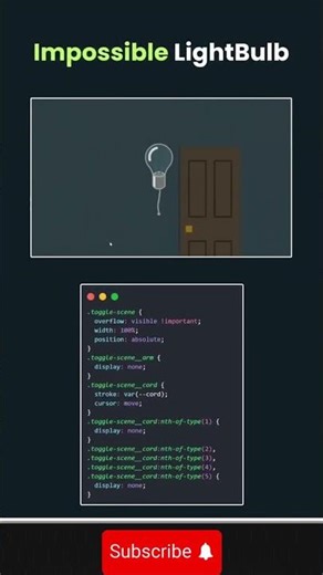 Hide Light Bulb 🤯#python #shorts#coding#viral