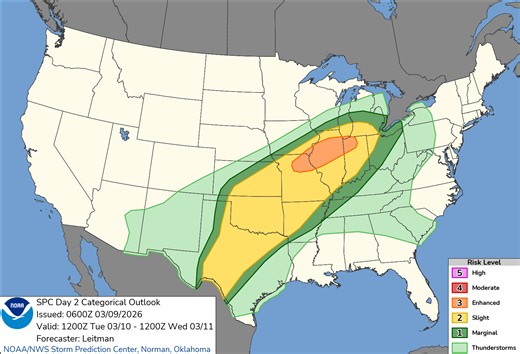 Severe storms, tornadoes threaten central US this week. See forecast