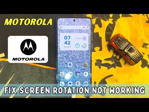 How to Fix Screen Rotation Not Working on Motorola Phones | Auto Rotate Issue Solved 2026