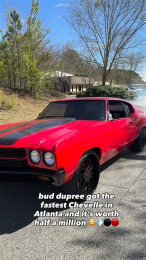 Mr.Gotdamnit Man on Instagram: "bud dupree got the fastest Chevelle in Atlanta and it’s worth half a million 😳💨⚫️🔴 @bud_dupree #mrgotdamnit #chevelle #atlanta #ls9 #ls9supercharged"