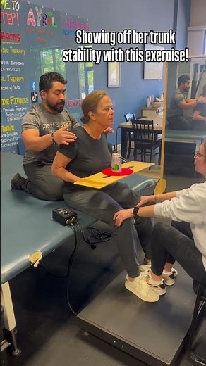 Trunk stability exercise at Next Step Atlanta Paralysis Recovery Center #neurorehab