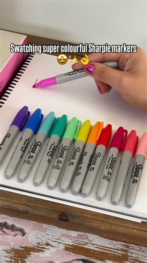 Bold, vibrant, and colourful 🎨 Swatch every shade with Sharpie Permanent Markers. | Sharpie Australia & NZ