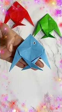 【折り紙】簡単な魚🐟How to make paper fish#魚#さかな#fish#मछली#pez#poisson#рыба#peixe#魚#cá#물고기#折り方#おりがみ#origami#紙