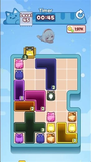 Drop the Cat Level 45 Walkthrough