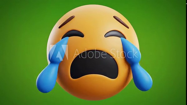 A detailed 3D render of various emoticons, including thinking emoji, sad emoji, angry emoji, skull emoji, shocked emoji, crying emoji, emoji wink, and yummy emoji expressions