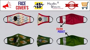 Order Online @ https://facecoverindia.com/collections/n95patterned A perfect blend of Hand woven / textile Fabrics from the pool of Ancient textile crafts like – Khadi , Ikkat and mangalagiri applied and crafted N95 patterned respiratory face masks from IMW. Protect yourself with fine quality handloom cotton fabric 4 layered mask. The masks come with a respiratory valve and filter pocket. Also get additional removable two numbers of carbon filter free of cost. These masks are handmade and use na