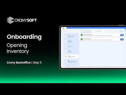 Onboarding | Opening Inventory