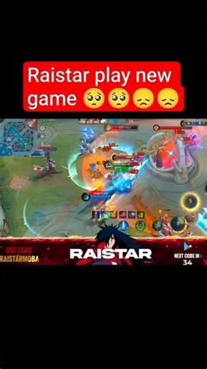Raistar play new game 🥺🤨 raistar gameplay in moba legend☠️ #raistar #mobalegends5v5 #shorts #viral