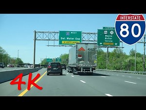 ⁴ᴷ Interstate 80 (Northern NJ/New York City Suburbs) westbound [4K VIDEO]