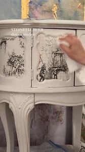 Using paint inlays in a specific area? Just cut down to size and apply, pull back the sheet once ready according to the method of application, and viola! Beautiful, isn't it? This is the Petits Parasols Paint Inlay. All credit to Stoneflower Design Studios for this project. ❤ Click here to watch our 101 tutorial on using paint inlays: https://ironorchiddesigns.com/pages/paint-inlays | IOD - Iron Orchid Designs