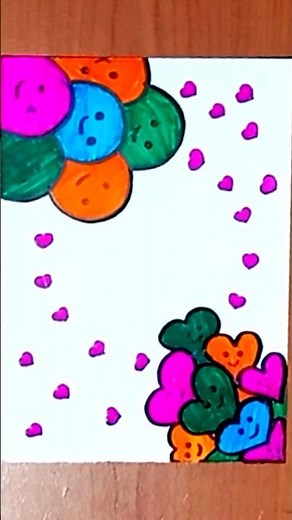 "How to Draw a Simple Card Design | Easy DIY Tutorial | Drawing with Tasnia"