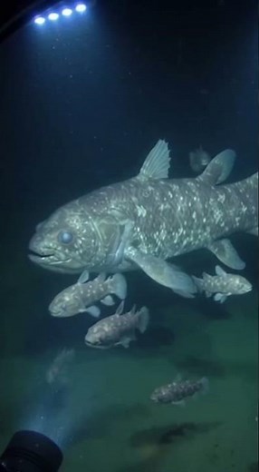 A living fossil… now with babies. The coelacanth just rewrote history. 🐟🌊