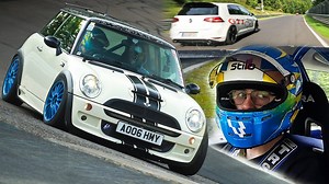 Mini JCW vs Golf GTI – Overheated Tires Limit Pace on the Nürburgring