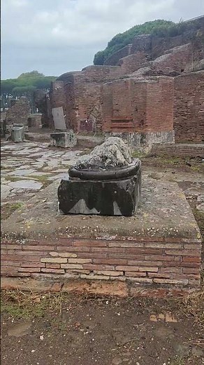 Ancient City Ruins of Ostia Antica Italy