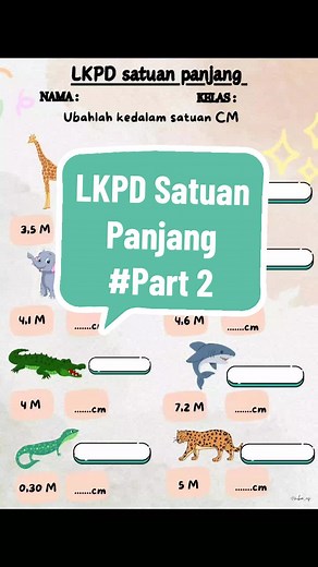Belajar Matematika Contoh Satuan Panjang