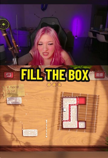 Fill the Red Box with Just 2 Cuts - Puzzle Challenge