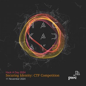 Is your identity safe? 🔐 PwC’s Hack A Day returns this 11 November with the theme ‘Securing Identity’, highlighting the importance of safeguarding personal and digital identities in our interconnected world. Watch this space and find out more about the CTF competition at https://www.pwc.com/my/en/events/2024/hack-a-day.html 👾 #HackADay #PwCDarkLab #Cybersecurity | PwC Malaysia