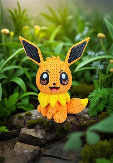 Eevee Knitted Crochet 3D Printing - Discover Multipart Projects