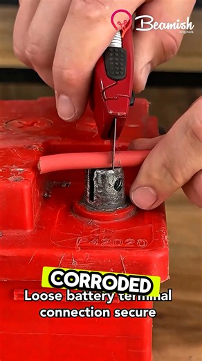 🚗 Secure connection means reliable power. 🔋 ​#CarBatteryRepair #BatteryTerminalFix | Diyer's Amazing Hacks