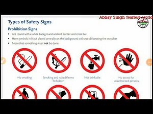 Type of safety sign used at workplace