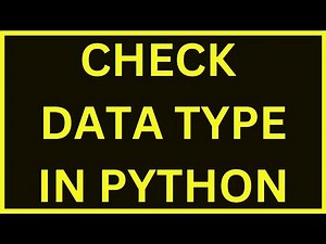 Checking The Type Of Data | Python 4 You | Lecture 44