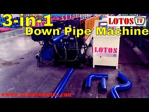 【Down Pipe Roll Forming Machine 】: Downpipe and Gutter Forming Machine " 3-in-1 machine"