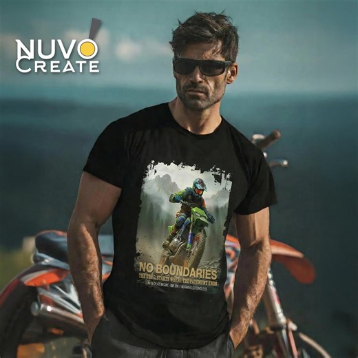 No Boundaries Dirt Bike Rider T-shirt | Motocross Off-road Adventure Tee - Etsy