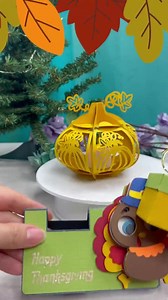 Turkey 3D Lamp & Card SVG Kit: Thanksgiving Papercraft Template - Etsy