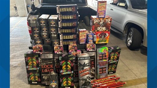 More than 70 illegal fireworks seized by Mesa Police during traffic stops