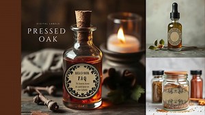 Round Apothecary Labels, Vintage Blank Oval & Circle Potion Labels for Bottles, Printable Digital Gothic Herb Jar Dnd Junk Journals - Etsy