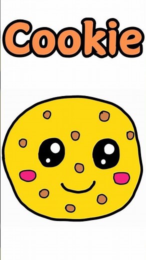 How to Draw a Cute Kawaii Cookie