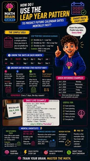 The leap year trick nobody knows #calendar #mindtrick