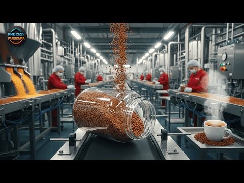 Inside the Instant Coffee Mega-Factory – How Billions of Cups Are Produced Every Year (Full Process)