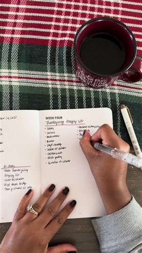 Working smarter, not harder this week. I wiped down the microwave and deep cleaned the fridge this weekend. Yesterday, I made a baked ziti to stretch us the next few days, and I’m planning to order a pizza Wednesday to keep meals simple and the fridge light. Today, I had put together a quick shopping list for dishes I plan on cooking over the next two days. My goal is to be done cooking by Wednesday, so I can spend Thursday relaxing and enjoying my family and the holiday. What is your Thanksgivi