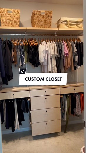 my 1-day walk-in closet transformation feat. custom closets from @The Container Store