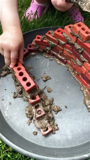 Hands-On Muddy STEM Activity with Guidecraft Little Bricks! #stemplay #sensoryplayideas